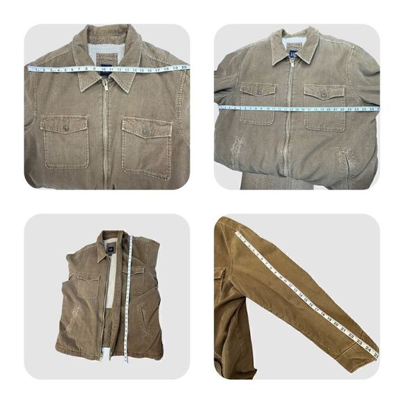 GAP Y2K Vintage Corduroy Zip Front Jacket XXL - Picture 5 of 14